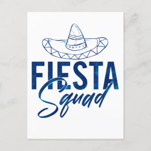 Fiesta Squad Fiesta Bachelorette Party Shirten, 3/ Briefkaart