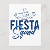 Fiesta Squad Fiesta Bachelorette Party Shirten, 3/ Briefkaart (Voorkant)