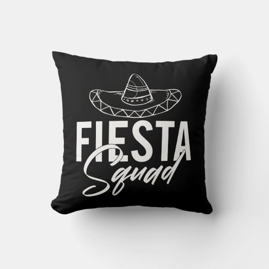 Fiesta Squad Fiesta Bachelorette Party T-shirts, 2 Kussen (Voorkant)