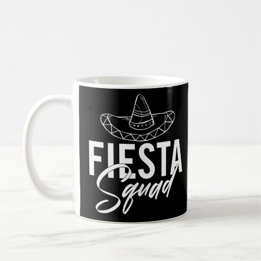 Fiesta Squad Fiesta Meisjesuitnodiging T-Shirts, 2 Koffiemok (Links)