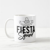 Fiesta Squad Fiesta vrijgezellenfeest T-shirts, 1/ Koffiemok (Links)