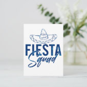 Fiesta Squad Fiesta Vrouwenfeest T-shirts, 3/3 Briefkaart (Staand voorkant)