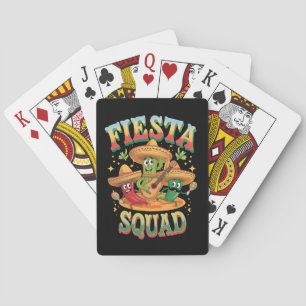 Fiesta Squad Grappig Cinco de Mayo Mexicaanse part Pokerkaarten