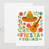 Fiesta Squad – Kleurrijke feestvibes Feestdagenkaart (Voorkant / Achterkant)