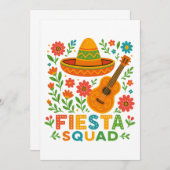 Fiesta Squad – Kleurrijke feestvibes Kaart (Voorkant / Achterkant)