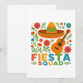 Fiesta Squad – Kleurrijke feestvibes Kaart (Voorkant / Achterkant)