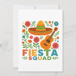 Fiesta Squad – Kleurrijke feestvibes Kaart