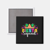Fiesta Squad Mexicaanse partij Cinco de Mayo Magneet (Voorkant / Achterkant)