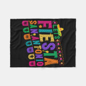 Fiesta Squad San Antonio Texas Cinco de Mayo Lets Fleece Deken (Voorkant (Horizontaal))