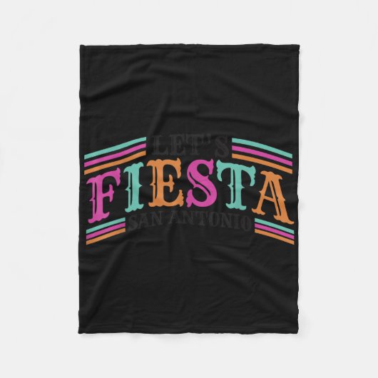 Fiesta Squad San Antonio Texas Cinco de Mayo Lets Fleece Deken (Voorkant)