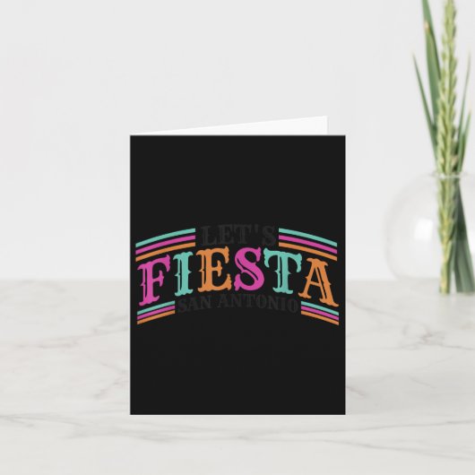 Fiesta Squad San Antonio Texas Cinco de Mayo Lets Kaart (Voorkant)
