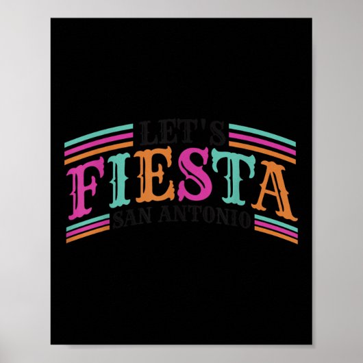 Fiesta Squad San Antonio Texas Cinco de Mayo Lets Poster (Voorkant)