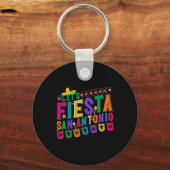 Fiesta Squad San Antonio Texas Cinco de Mayo Lets Sleutelhanger (Voorkant)