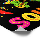 Fiesta squad schattig cactus peper bell pepper kid poster (Hoek)