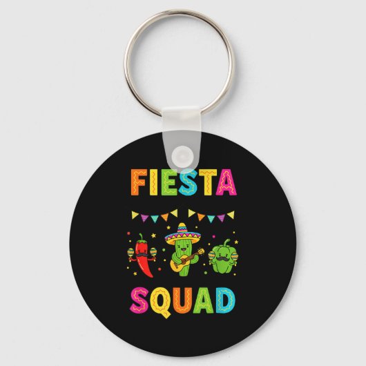 Fiesta squad schattige cactus peper bell pepper ki sleutelhanger (Voorkant)