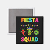 Fiesta squad schattige cactus peper paprika kids magneet (Voorkant / Achterkant)