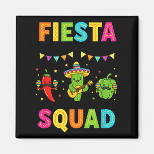 Fiesta squad schattige cactus peper paprika kidsFi Magneet