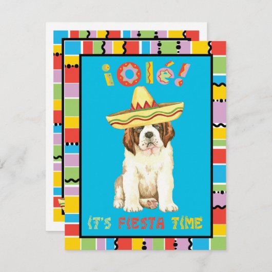 Fiesta St Bernard Kaart (Voorkant / Achterkant)