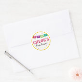 Fiesta Stickers, voor elk evenement - Verjaardag & Ronde Sticker (Envelop)