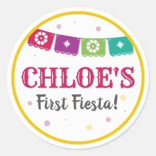 Fiesta Stickers, voor elk evenement - Verjaardag & Ronde Sticker