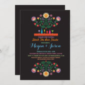 Fiesta Stock De Bar Mexico Couples Uitnodiging (Voorkant / Achterkant)