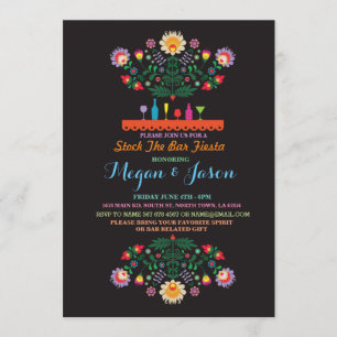 Fiesta Stock De Bar Mexico Couples Uitnodiging