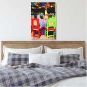 FIESTA STOELEN 16x24 Canvas Afdruk (Insitu (Slaapkamer))