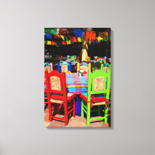 FIESTA STOELEN 16x24 Canvas Afdruk