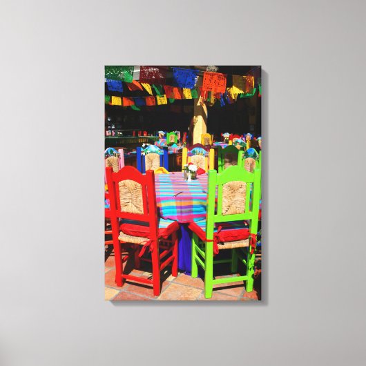 FIESTA STOELEN 16x24 Canvas Afdruk (Voorkant)