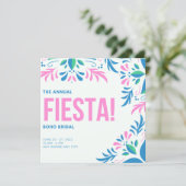 Fiesta Succulent Boho Bridal Brunch Kaart (Staand voorkant)