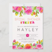 Fiesta Succulent Floral Waterverf Vrijgezellenfees Kaart (Voorkant)