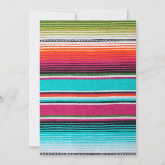 Fiesta Surprise Birthday Party Invitation Kaart (Achterkant)