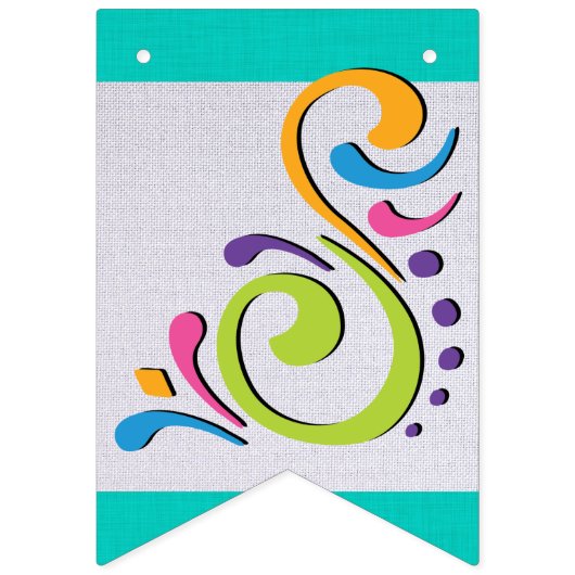 FIESTA Swallowtail Pennant Banner (Eerste vlag)