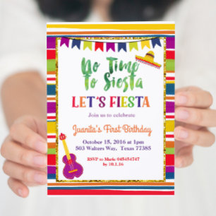 Fiesta Taco 5e verjaardag Uitnodiging