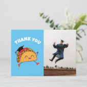 Fiesta Taco Afstuderen Foto Dank je kaart (Staand voorkant)