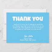 Fiesta Taco Afstuderen Foto Dank je kaart (Achterkant)