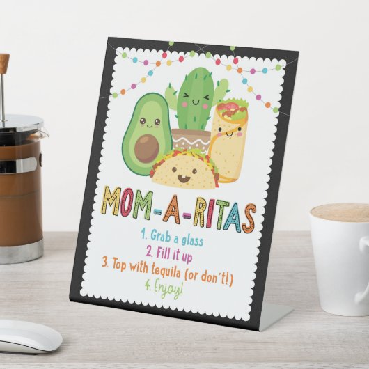 Fiesta Taco Baby shower Ma A Rita Sign Reclamebord Met Voetstuk (Insitu)