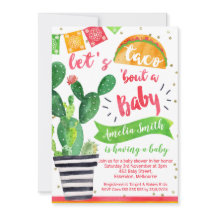 Fiesta Taco Baby shower Uitnodiging