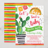 Fiesta Taco Baby shower Uitnodiging (Voorkant / Achterkant)