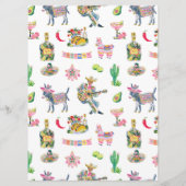 Fiesta Taco Bar Menu | Tequila Feest Menu (Achterkant)