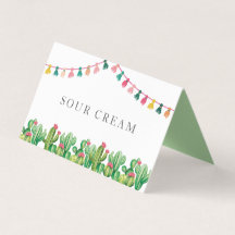 Fiesta taco bar party sign