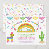 Fiesta Taco Birthday Party Kaart (Voorkant / Achterkant)