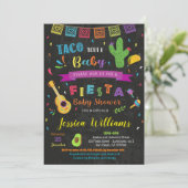 Fiesta Taco Bout a Baby Baby Shower Invitations Kaart (Staand voorkant)