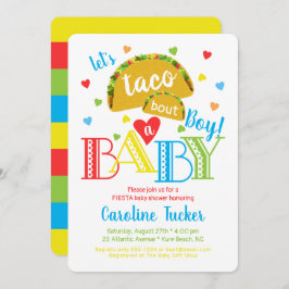 Fiesta Taco Bout a Baby Boy Shower Uitnodiging
