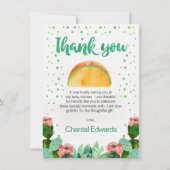 Fiesta Taco 'Bout A Baby Dank je wel Kaart (Voorkant)