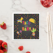 Fiesta Taco Bout a Baby Napkin - Baby shower Servet (Insitu)