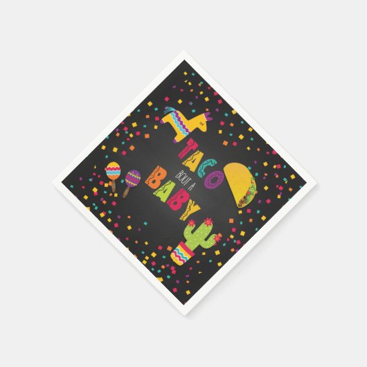 Fiesta Taco Bout a Baby Napkin - Baby shower Servet (Hoek)