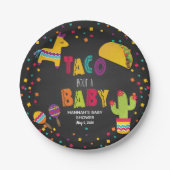 Fiesta Taco Bout a Baby Paper Bord - (Voorkant)