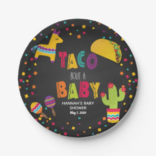 Fiesta Taco Bout a Baby Paper Bord - 