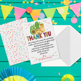 Fiesta Taco Bout Baby shower Hartelijk dank Bedankkaart